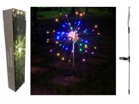 Lampa solarna ozdobna LED RGB Multicolor Drzewko solarne LED Dmuchawiec 90 cm 120 LED