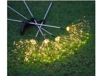 Lampa solarna świąteczne fajerwerki do ogrodu 90 LED - CIEPŁY BIAŁY