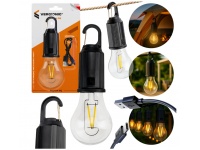 Lampa turystyczna żarówka LED USB-C z karabińczykiem