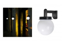 Lampka, lampa solarna KINKIET 12x12 cm CZARNA