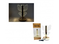 Lampka z 3 trybami światła, dotykowa MOTYL 23x15x9,5 cm ZŁOTA