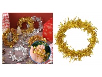 Łańcuch choinkowy, girlanda dekoracyjna GWIAZDKI ZŁOTY 7,5 m