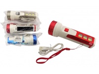 Latarka LED, panel solarny 14,5x4,5 cm mix kolor