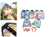 Latawiec katapultowy, wyrzutnia z gumek na palce MIX WZORÓW 24,5x20,5 cm - 1 szt