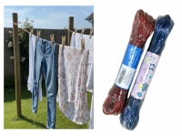 Linka, sznur do bielizny prania stalowa w otulinie pcv dł. 20 m gr. 2,5 mm