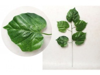 Liść 1-ramienny OLCHA 52 cm 5 liści zielony -  1 szt