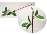 Łodyga, korpus do gwiazdy betlejemskiej, poinsecji 60 cm zielono-białe listki