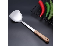 Łopatka kuchenna metalowa z drewnianą rączką 26,5x10 cm