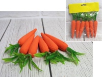 Marchewki - dekoracja wielkanocna 14 cm - kpl 6 szt 