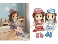 Maskotka DZIEWCZYNKA byłyszcząca nitka 60 cm MIX KOLOR