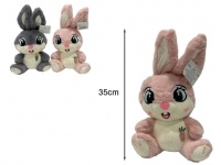 Maskotka KRÓLIK z marchewką 35 cm mix kolor