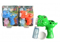Maszynka do baniek mydlanych DINOZAUR + płyn na blistrze 23x17,5 cm MIX KOLOR