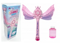 Maszynka Magiczna Różdżka Księżniczki do baniek mydlanych światło, dźwięk 35 cm