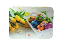 Mata stołowa 40x30 cm W. KOLOROWE PISANKI - ŻÓŁTE TULIPANY #W21