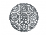 Mata stołowa- tw.sztuczne okrągła SZARA 38 cm