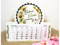 mdf Kalendarz 33x29 cm z termometrem BABCIU I DZIADKU Kochamy Was.... #2601