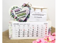 mdf Kalendarz 33x31 cm z miejscem na zdjęcie Dom najukochańszego DZIADKA na świecie.... #2601