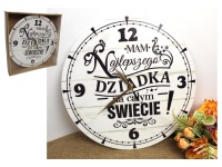 mdf Zegar 30 cm Mam Najlepszego Dziadka na całym świecie! #16