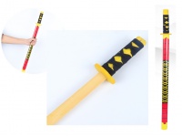 Miecz samuraja drewniany 67 cm MIX KOLOR - 1 szt