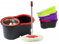 Mop obrotowy MIX KOLOR metalowy kosz