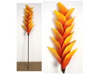 mp Kwiat Z LIŚCI YUCCA piankowy wys. 85 cm (kwiat 38 cm) POMARAŃCZOWY