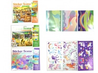 Naklejki dla dzieci w folii 29x24 cm - 1 szt MIX WZORÓW