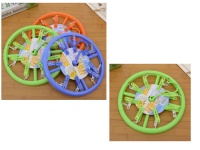 Okrągły wieszak z  8 klamerkami do bielizny 22 cm - mix kolor