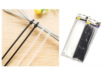 Opaski zaciskowe plastikowe TRYTYTKI 3.6*300 mm opak. 100 szt CZARNE