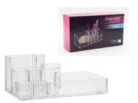 Organizer akrylowy na pędzle, kosmetyki 17,5x9x6,5 cm