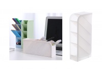 Organizer biurkowy, biurowy 20x9x5 cm MLECZNY