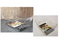 Organizer, wkład do szuflady, lodówki plastik 25x17x10,5 cm TRANSPARENTNY