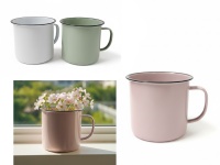 Osłonka metalowa KUBEK 13x12 cm - mix kolor