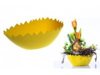 Osłonka SKORUPKA owal 21x8 cm ŻÓŁTA - 1 szt