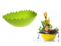 Osłonka SKORUPKA owal 21x8 cm ZIELONA - 1 szt