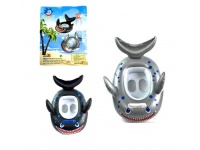 p Koło dmuchane do pływania z miejscem na nóżki 68x50 cm REKIN MIX