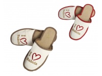 b Pantofle, klapki, kapcie DLA BABCI kremowe I <3 BABCIA 36-41  - 1 para