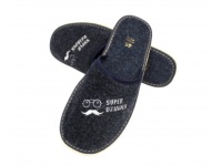 d Pantofle, klapki, kapcie SUPER DZIADEK granatowe (wąsy, okulary) 40-45 - 1 para