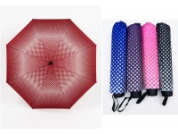 Parasol składany, GROCHY 3D 8 drutów (śr. 90 cm, dł. 65 cm) - mix kolor