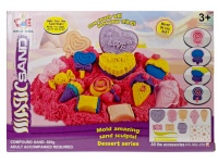 Piasek kinetyczny 2 kolory + akcesoria w kartonie 28x18x6 cm