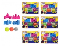 Piasek kinetyczny 3 kolory + akcesoria w kartonie 28x20x5,5 cm