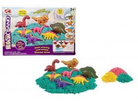 Piasek kinetyczny 500g DINOZAURY  w kartonie 28x18x6 cm