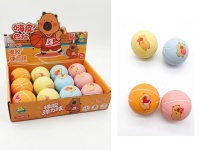 Piłka KAPIBARA gumowa 6 cm mix kolor - 1 szt 