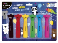 KIDEA Pisaki JUMBO z figurką MISIE 6 kolorów 11 cm