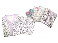 Piżama damska SEREK na guziki, dł. spodnie, bluzka dł. rękaw KWIATY MIX - 1 szt