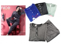 Piżama damska WELUR dł. spodnie i bluzka dł. rękaw MIX NO:9159 - 1 szt