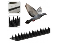 Plastikowe kolce przeciw ptakom 4,5x50 cm CZARNE - 1 szt