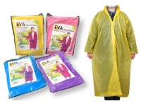 Płaszcz przeciwdeszczowy, deszczówka na zatrzaski dł. rękaw z kapturem