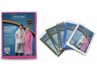 Płaszcz przeciwdeszczowy, deszczówka na zatrzaski dł. rękaw z kapturem - mix kolor A615