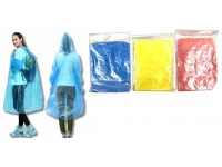 Płaszcz przeciwdeszczowy foliowy, peleryna PONCHO dla dorosłych mix kolor