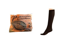 Podkolanówki zwykłe ELASTIL czarne - kpl 2 pary